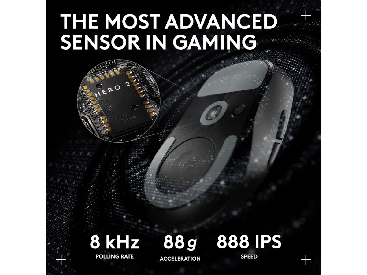 Logitech G Pro X Superlight 2 DEX trådløs gamingmus (sort) Gamingmus