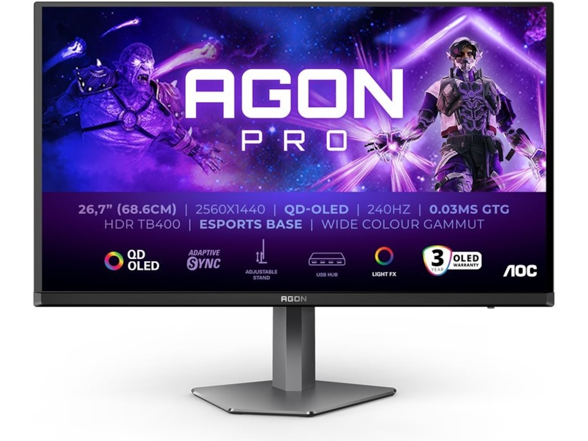 AOC 27" gamingskjerm Agon Pro AG276QZD2 Skjermer