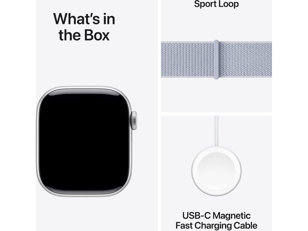 Apple Watch Series 10 GPS 42mm Aluminium (sølv) Smartklokker