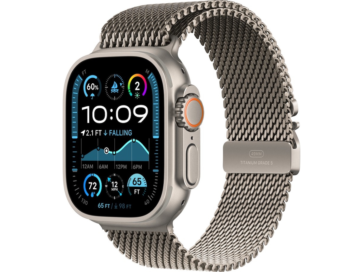 Apple Watch Ultra 2 49mm GPS + LTE Titan (naturlig) Smartklokker