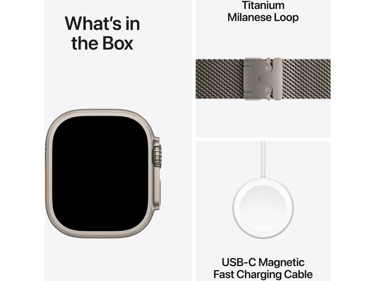 Apple Watch Ultra 2 49mm GPS + LTE Titan (naturlig) Smartklokker