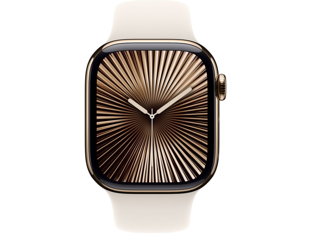 Apple Watch Series 10 GPS + LTE 42mm Titan (gull) Smartklokker