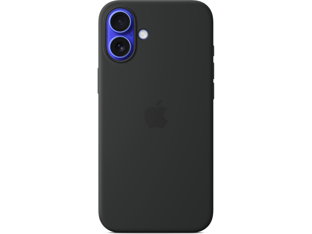 Apple iPhone 16 Plus Silikondeksel (sort) Deksel til mobiltelefon
