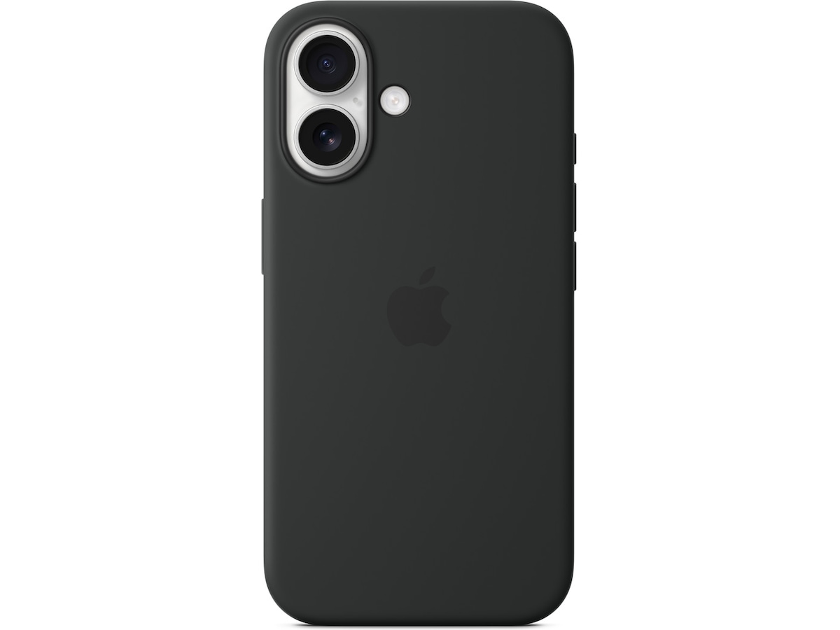 Apple iPhone 16 Silikondeksel (sort) Deksel til mobiltelefon