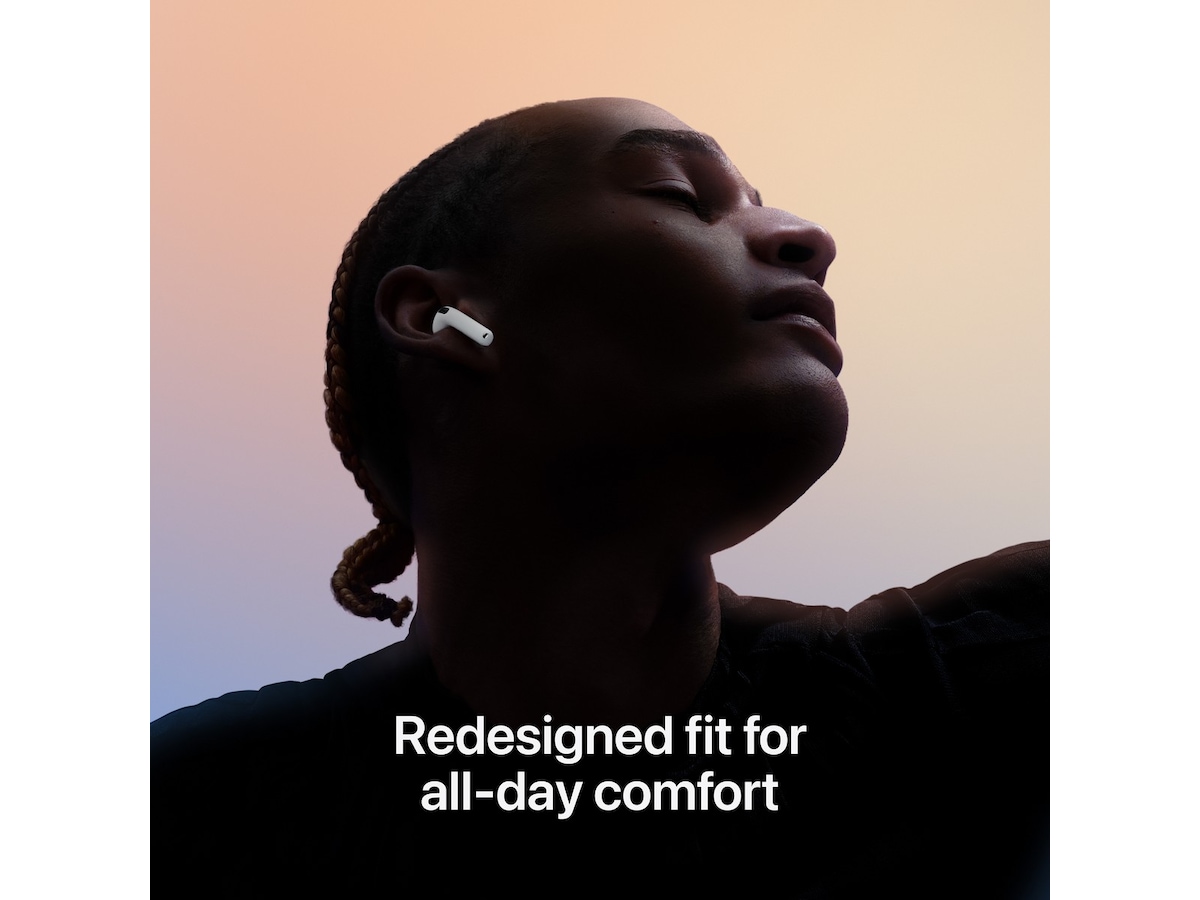Apple AirPods 4 med støyreduksjon trådløse ørepropper, in-ear (hvit) Ørepropper