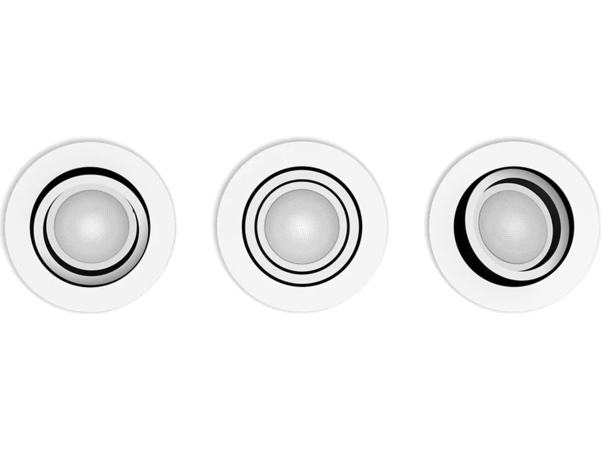 Philips Hue Innfelt Centura-spotlight R trepakning (hvit) Taklampe