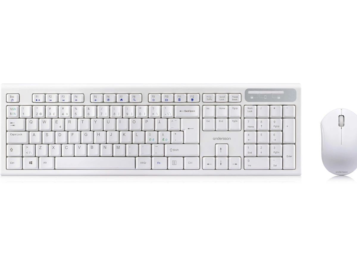 Andersson trådløst tastatur og mus med stille knapper Mus & tastatur -kombipakker