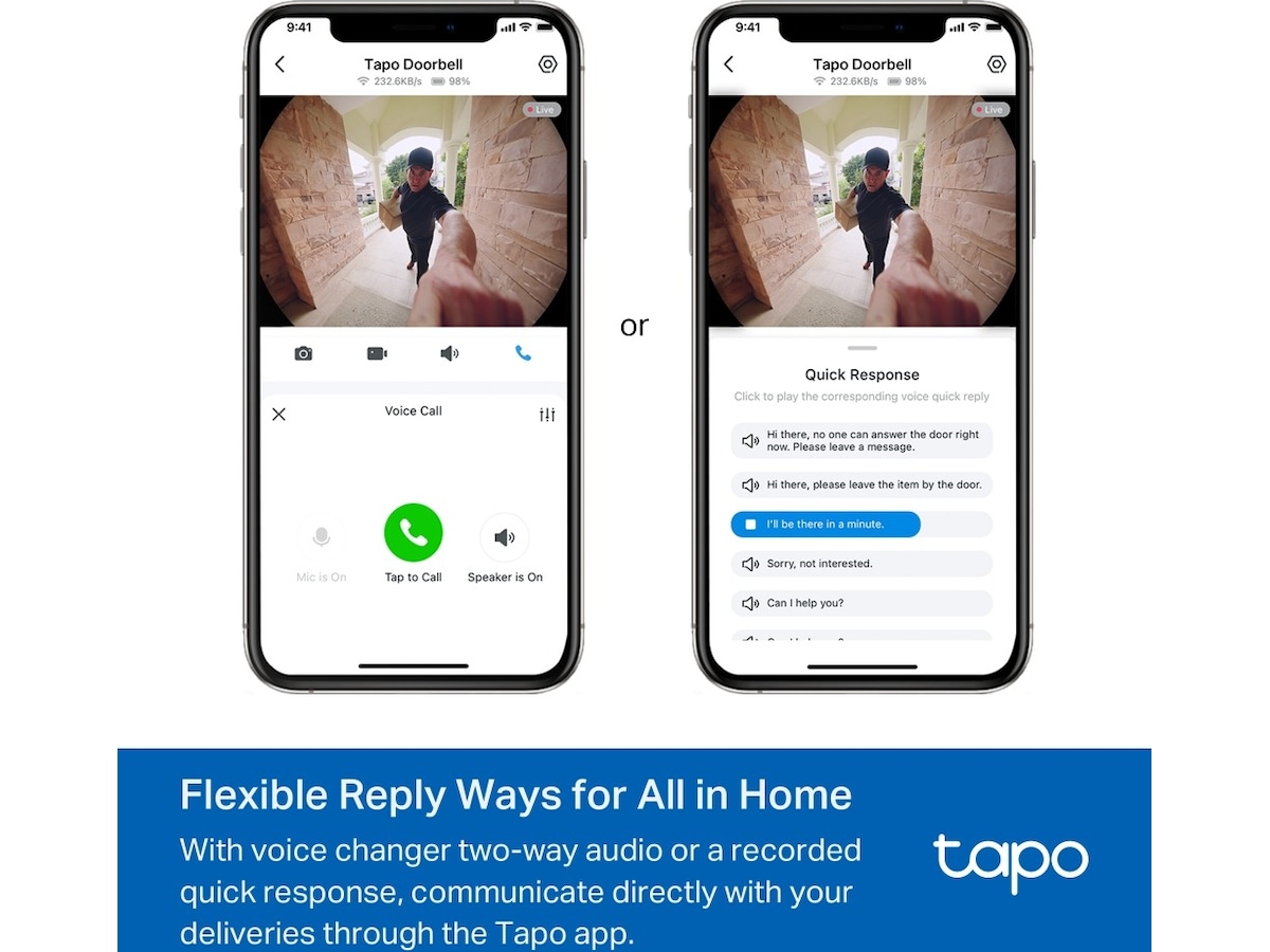 TP-Link Tapo D235 videoringeklokke Ringeklokker