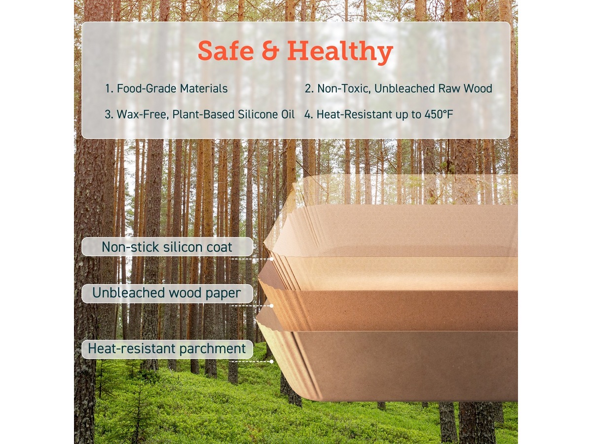 Cosori Airfryer Bakepapir Firkant 100pk Tilbehør til airfryer