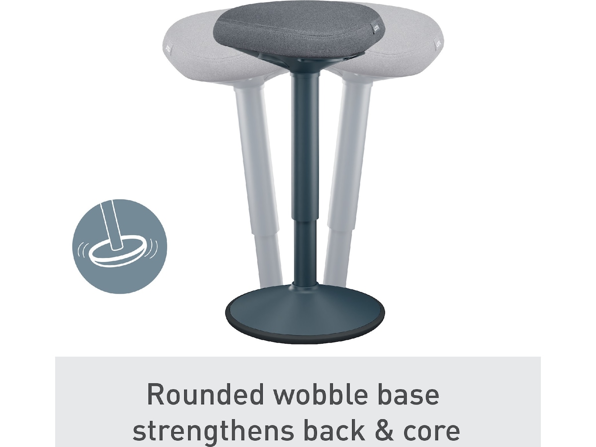 Leitz Ergo Active Balansestol sitt/stå, komfortsete, høyde 57-82 cm Kontorstoler