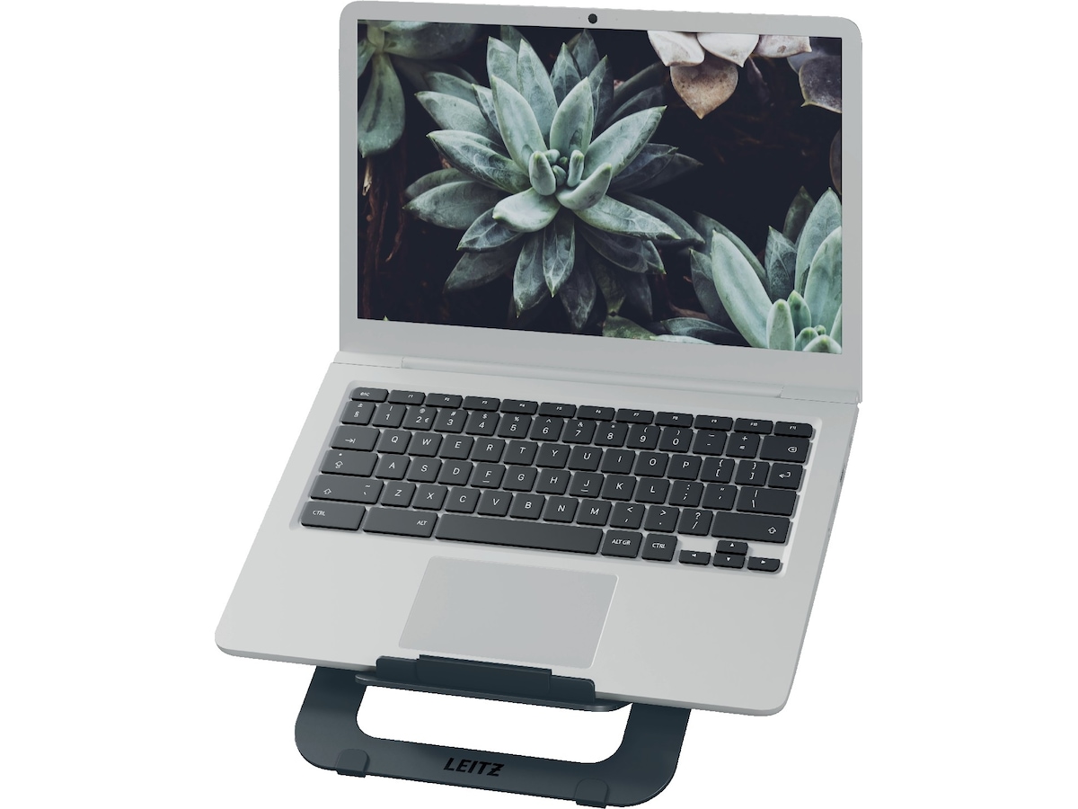 Leitz Ergo Laptopstativ, aluminium ultraflatt justerbart Laptopstand