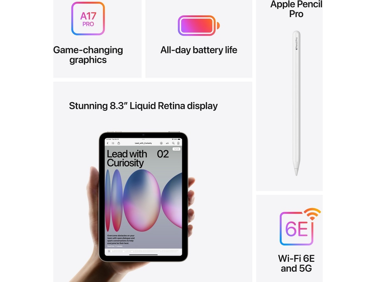 iPad mini (2024) 128GB 5G (lilla) Nettbrett / iPad