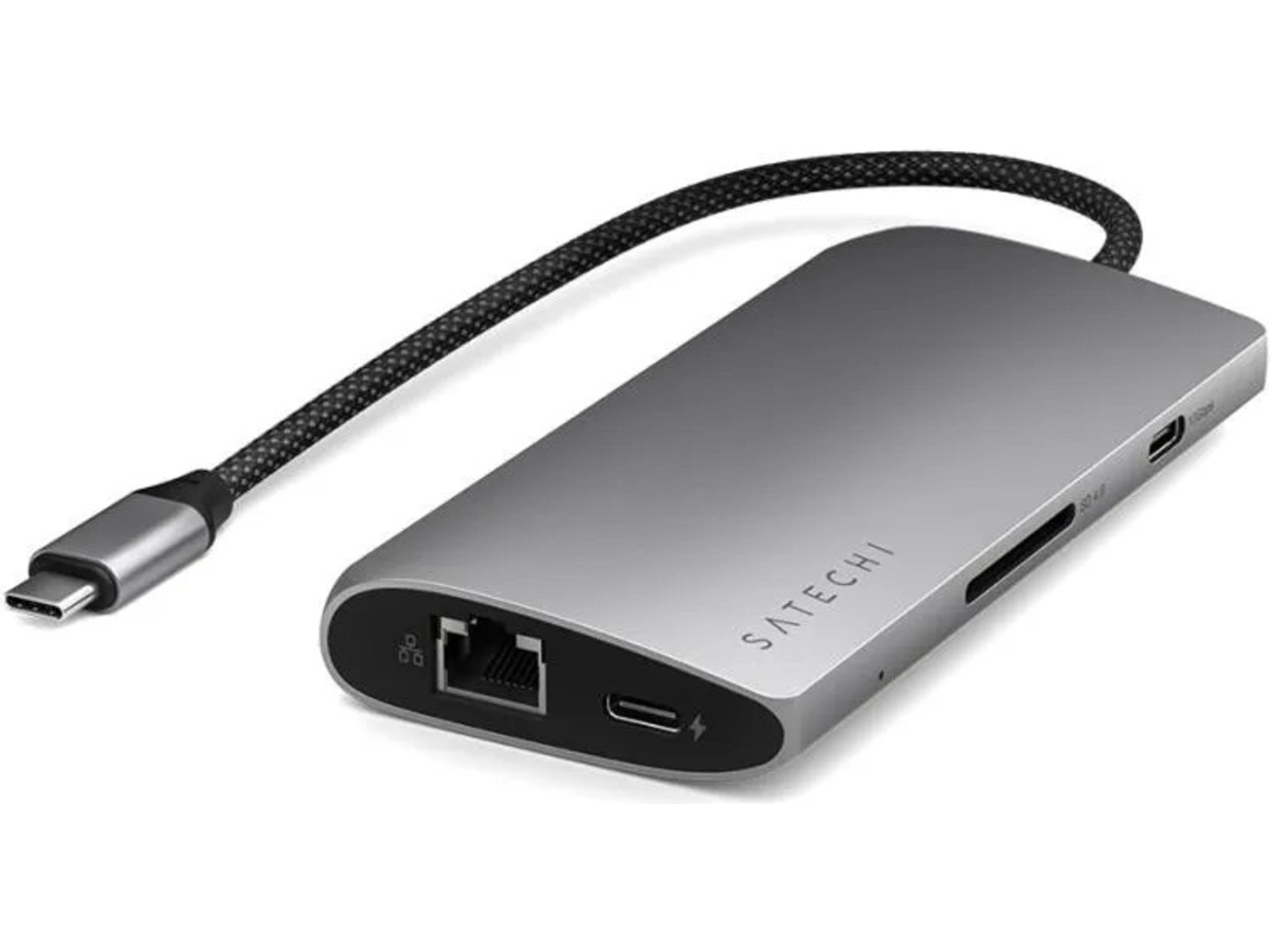 Satechi Multiport 8K Docking (space gray) Dockingstasjon & USB-HUB