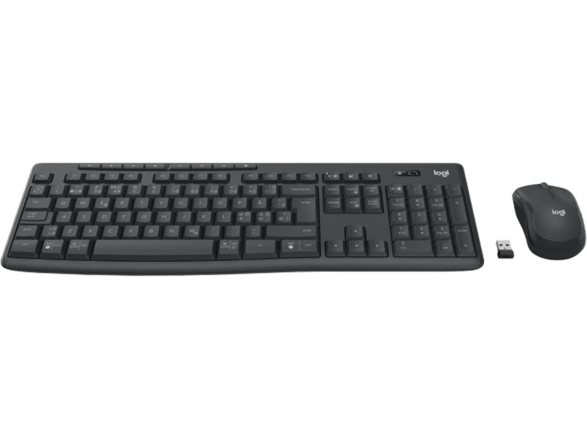 Logitech MK370 Combo Trådløs (graphite) Mus & tastatur -kombipakker