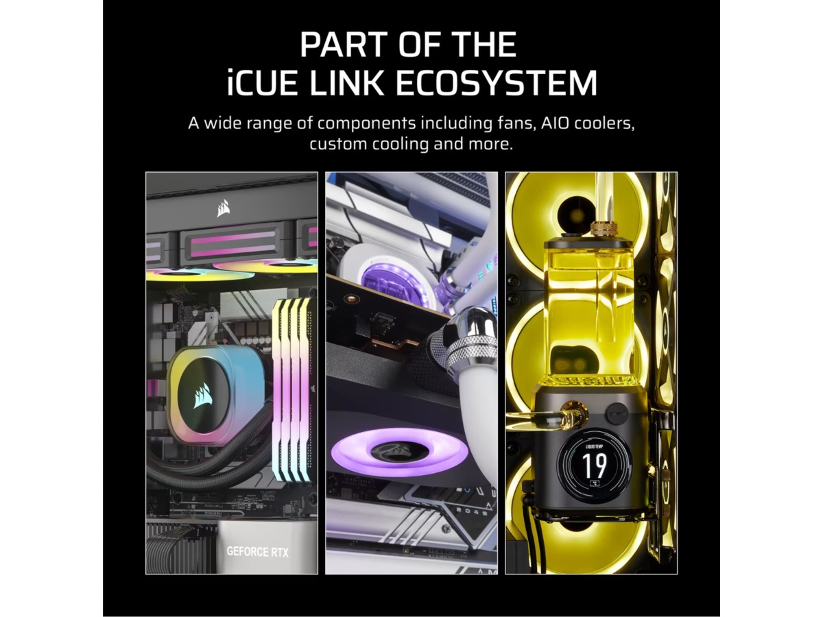 Corsair iCUE LINK RX140 RGB MAX Vifte 2pk (hvit) Vifter