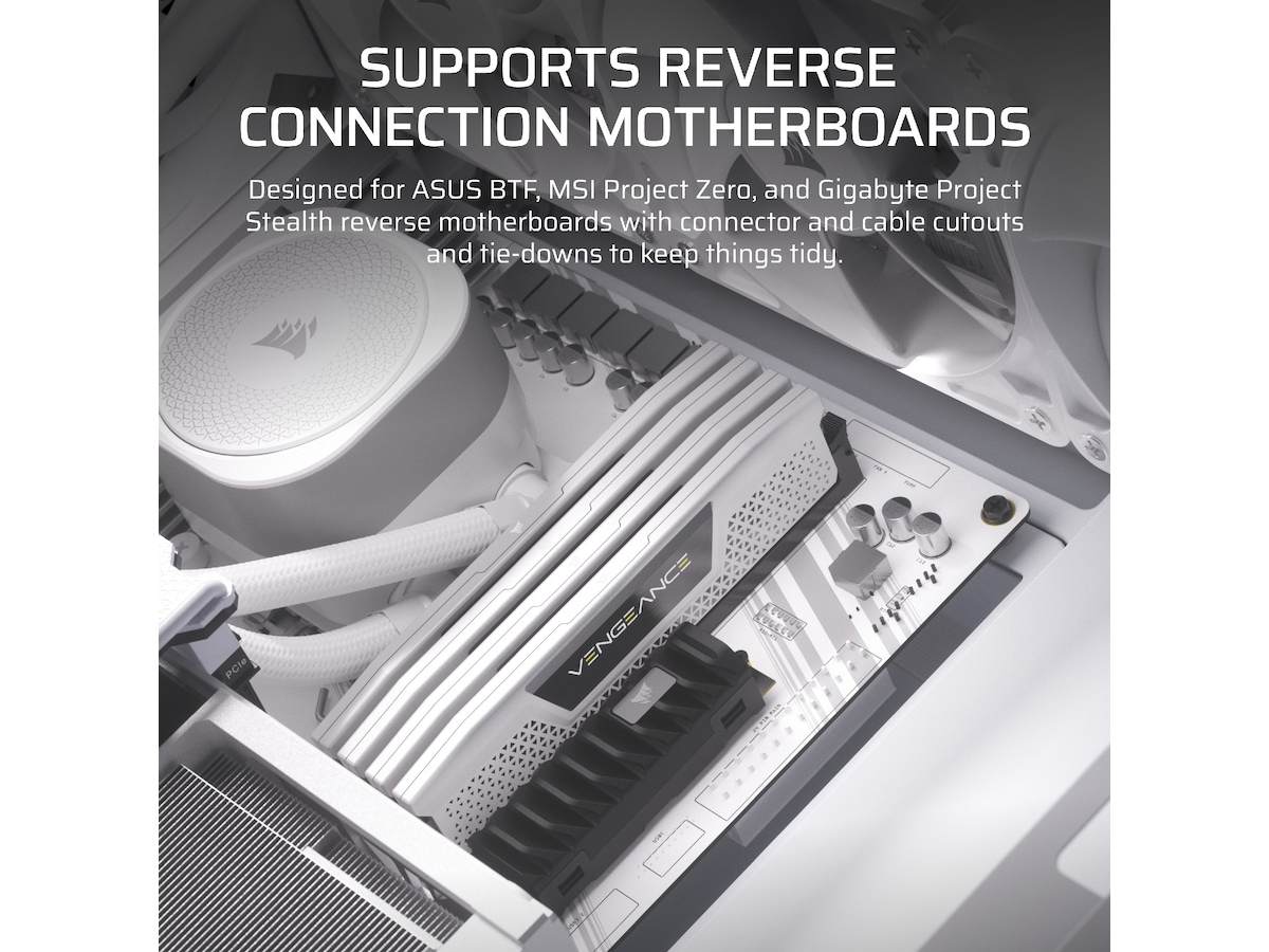 Corsair FRAME 4000D Mid-Tower (hvit) Midi tower