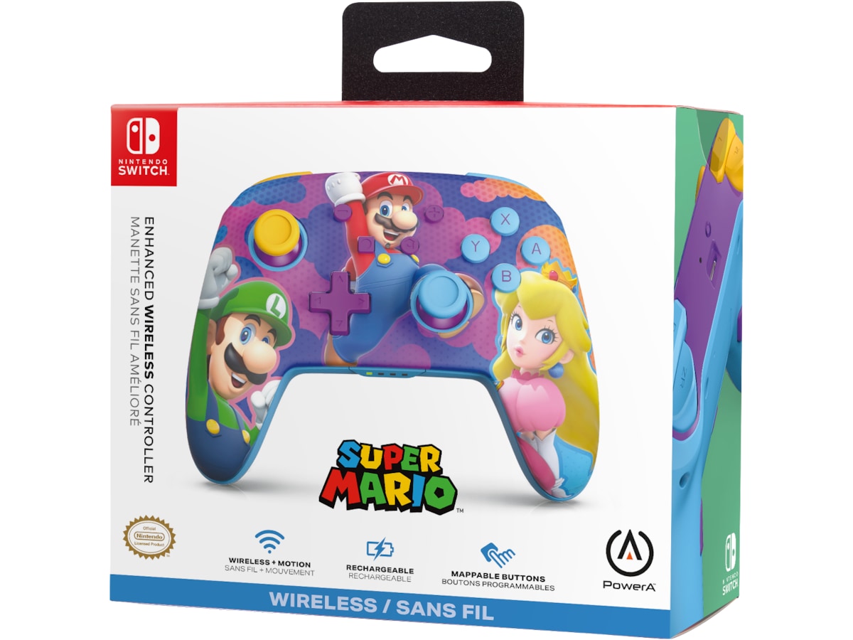 PowerA Enhanced Wireless kontroller Color Splash Heroes Tilbehør