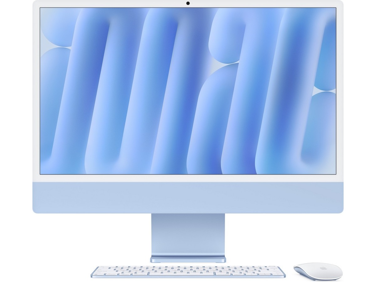 iMac 24 4.5K (2024) 256GB (blå) Stasjonær PC