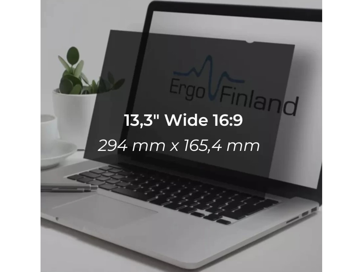 Kenson 13,3" Wide 16:9 Privacy skjermbeskytter Skjermbeskyttelse nettbrett