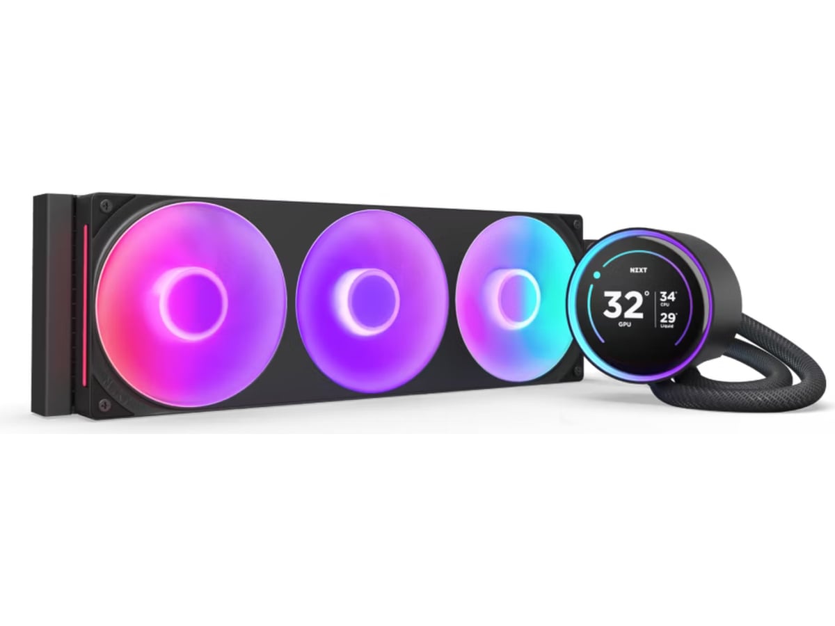 NZXT Kraken 360 Elite V2 2024 RGB Kjøler (sort) CPU - Vannkjøling