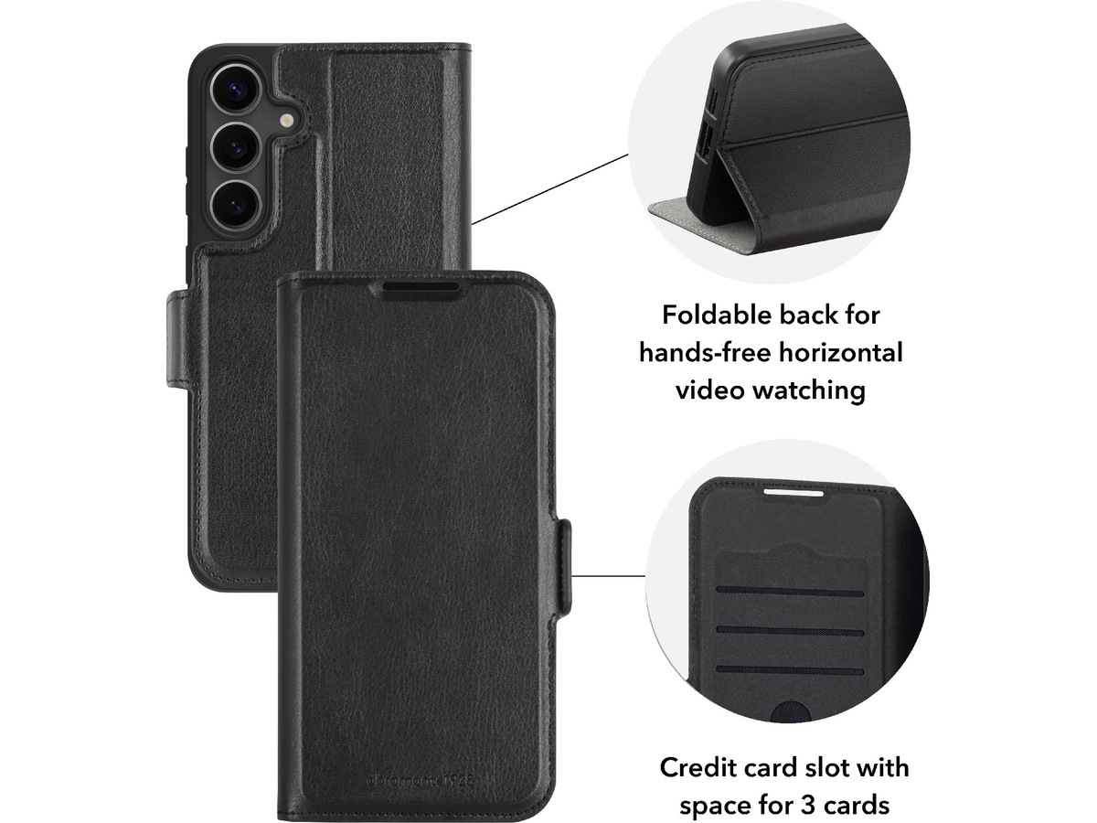 dbramante1928 Galaxy S25 Bergen Pro lommebokdeksel - Bulk (sort) Deksel til mobiltelefon