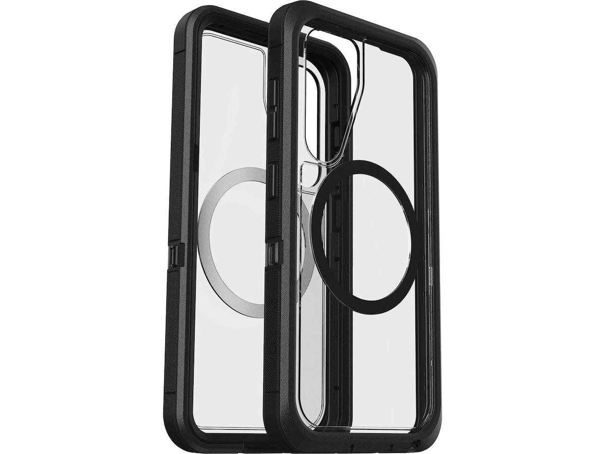 OtterBox Galaxy S25 Defender XT deksel (gjennomsiktig/sort) Deksel til mobiltelefon