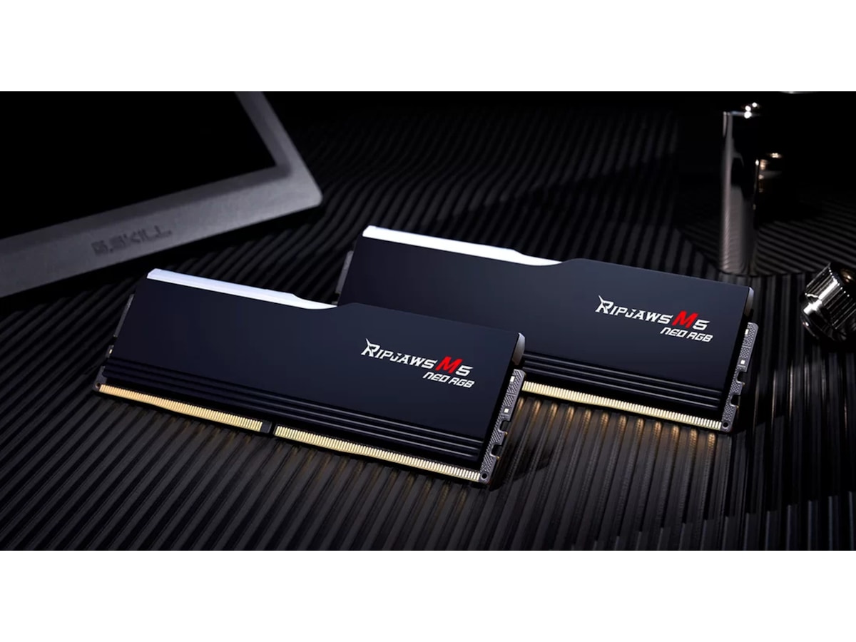 G.Skill Ripjaws M5 NEO 6000MHz DDR5 32GB RGB (sort) Minnebrikker