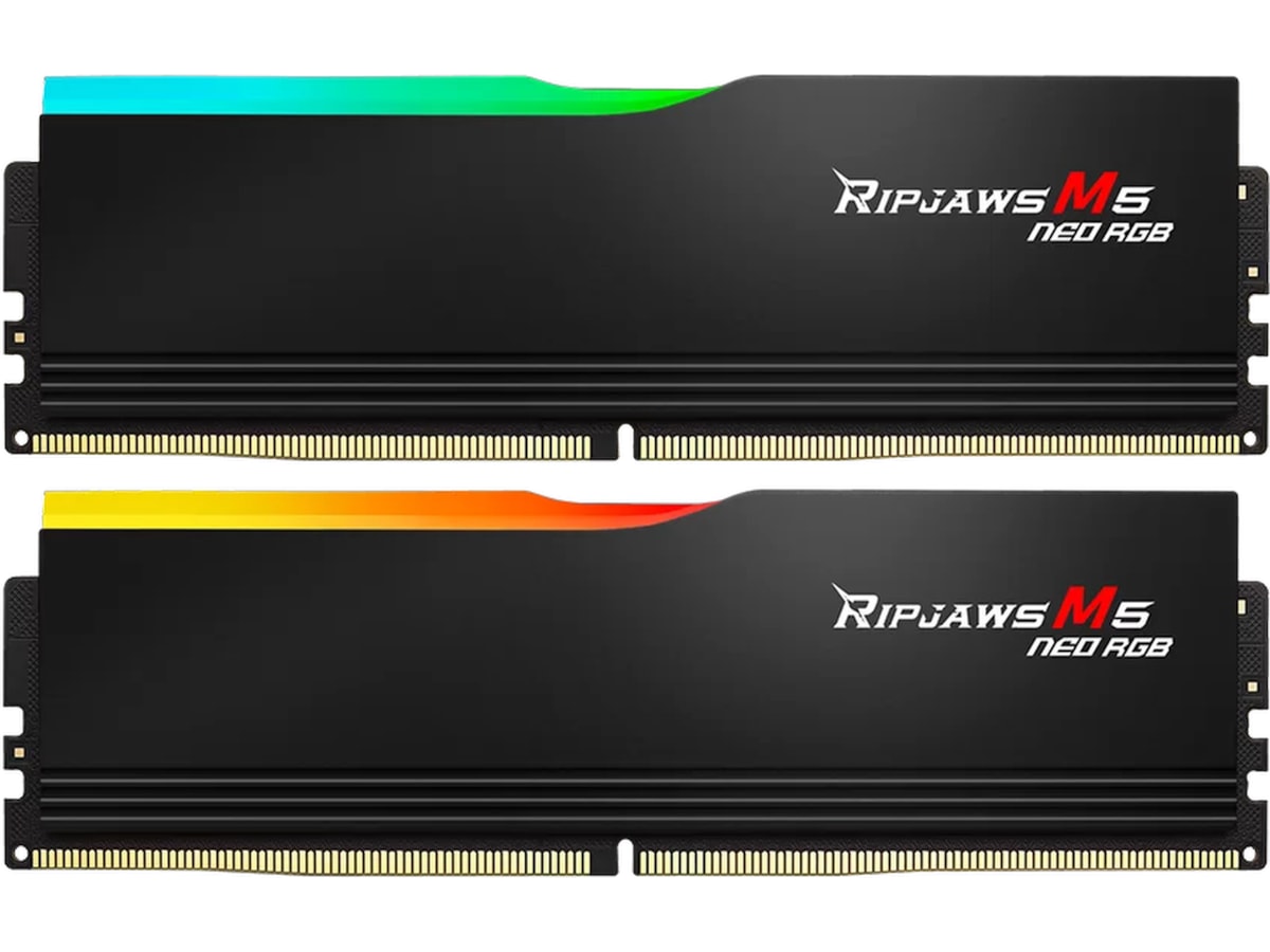 G.Skill Ripjaws M5 NEO 6000MHz DDR5 64GB RGB (sort) Minnebrikker