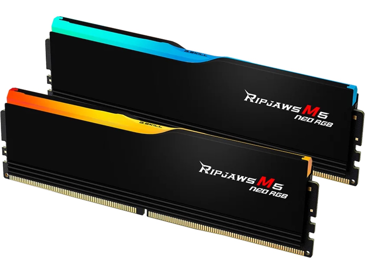 G.Skill Ripjaws M5 NEO 6000MHz DDR5 64GB RGB (sort) Minnebrikker