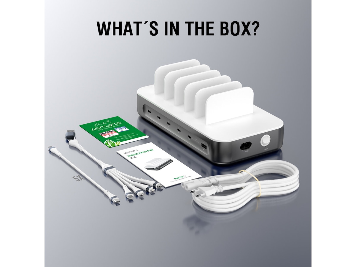 4smarts Team 100W Ladestasjon (stellargrå) Ladestasjon