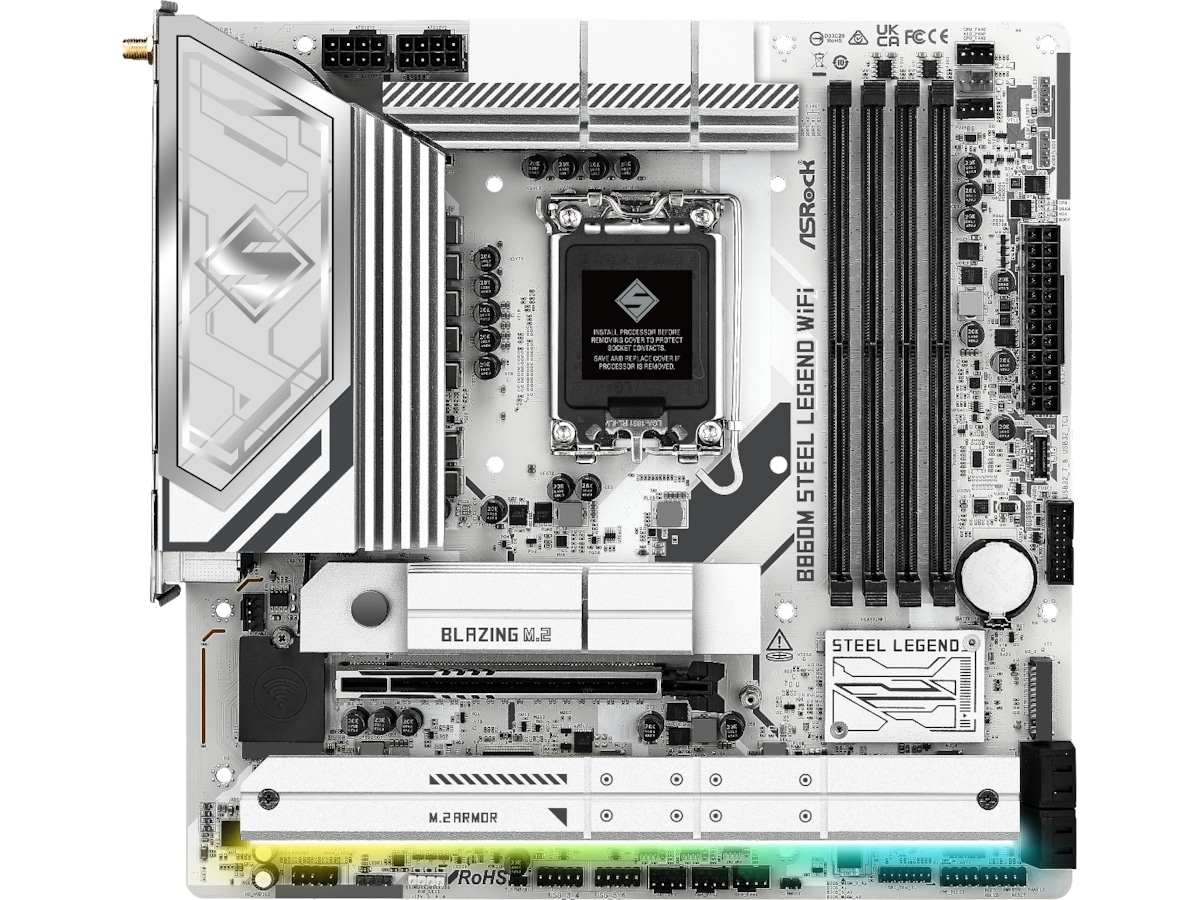 ASRock B860M Steel Legend WiFi Hovedkort Intel Socket