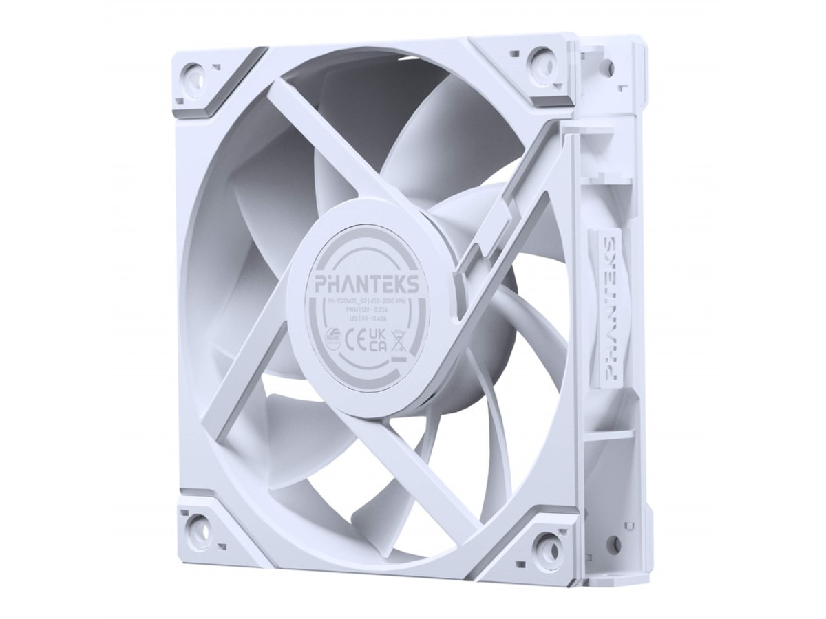 Phanteks M25 Gen2 120mm DRGB Vifte (hvit) Vifter