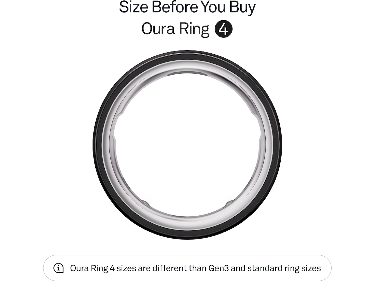 Oura Ring 4 Smart Ring str. 13 (sort) Smart ring