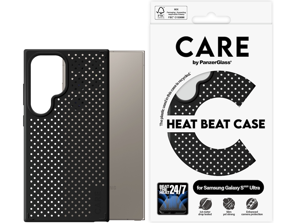 PanzerGlass CARE Galaxy S25 Ultra Heat Beat deksel Deksel til mobiltelefon