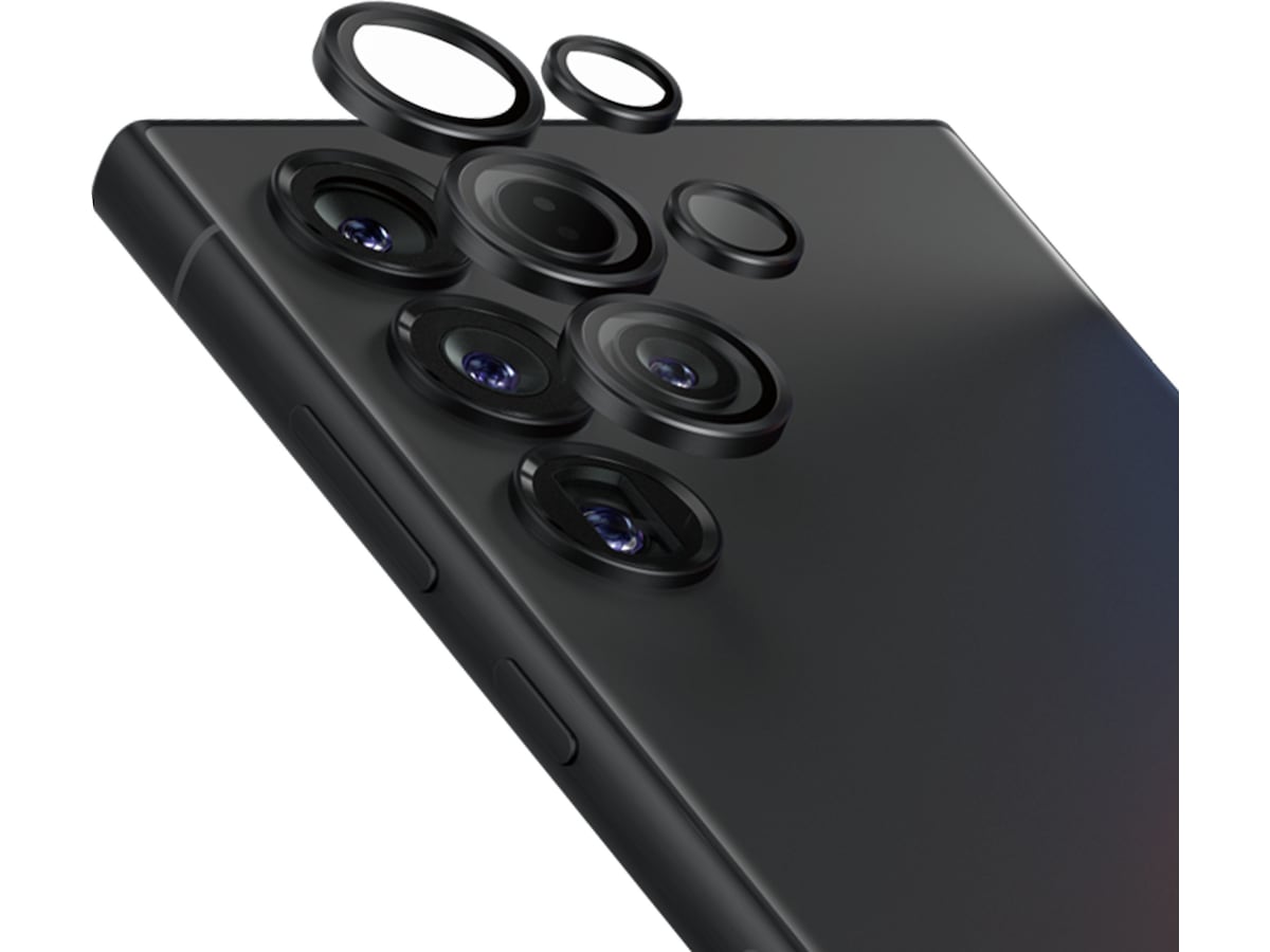 PanzerGlass Galaxy S25 Ultra Hoops Ceramic Linsebeskytter (sort) Skjermbeskyttelse