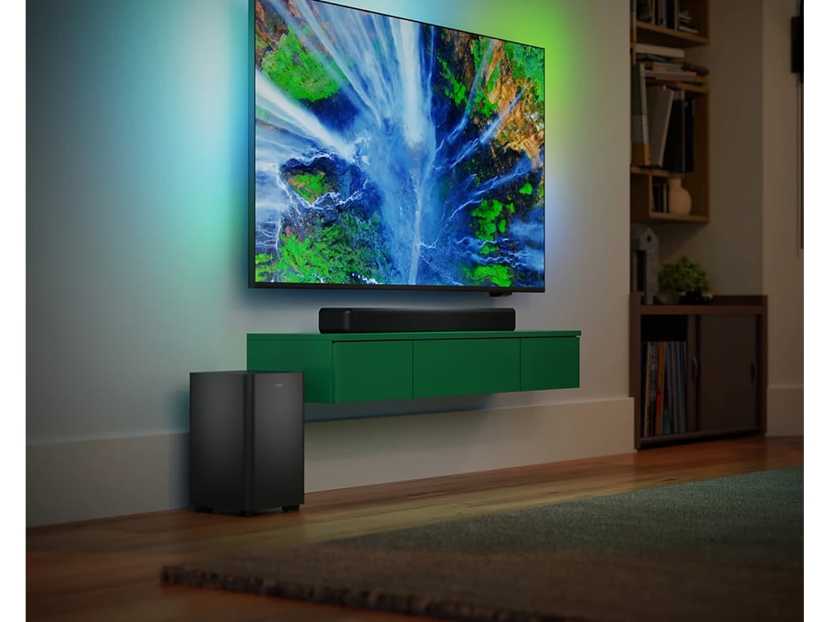 Philips TAB5309/10 2.1 Lydplanke med trådløs subwoofer -B-Grade Demo DVD/Hi-Fi/stereo