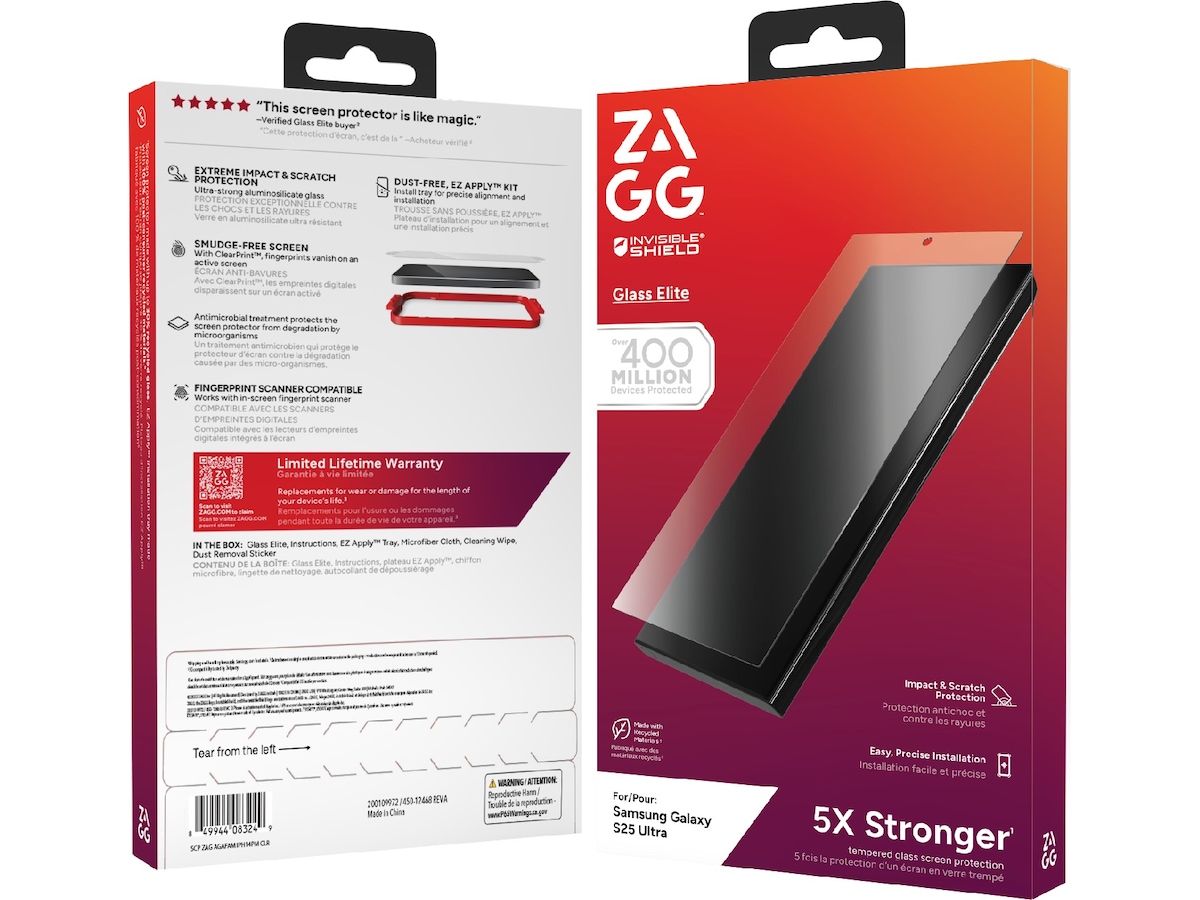 ZAGG Galaxy S25 Ultra Glass Elite Skjermbeskytter Skjermbeskyttelse