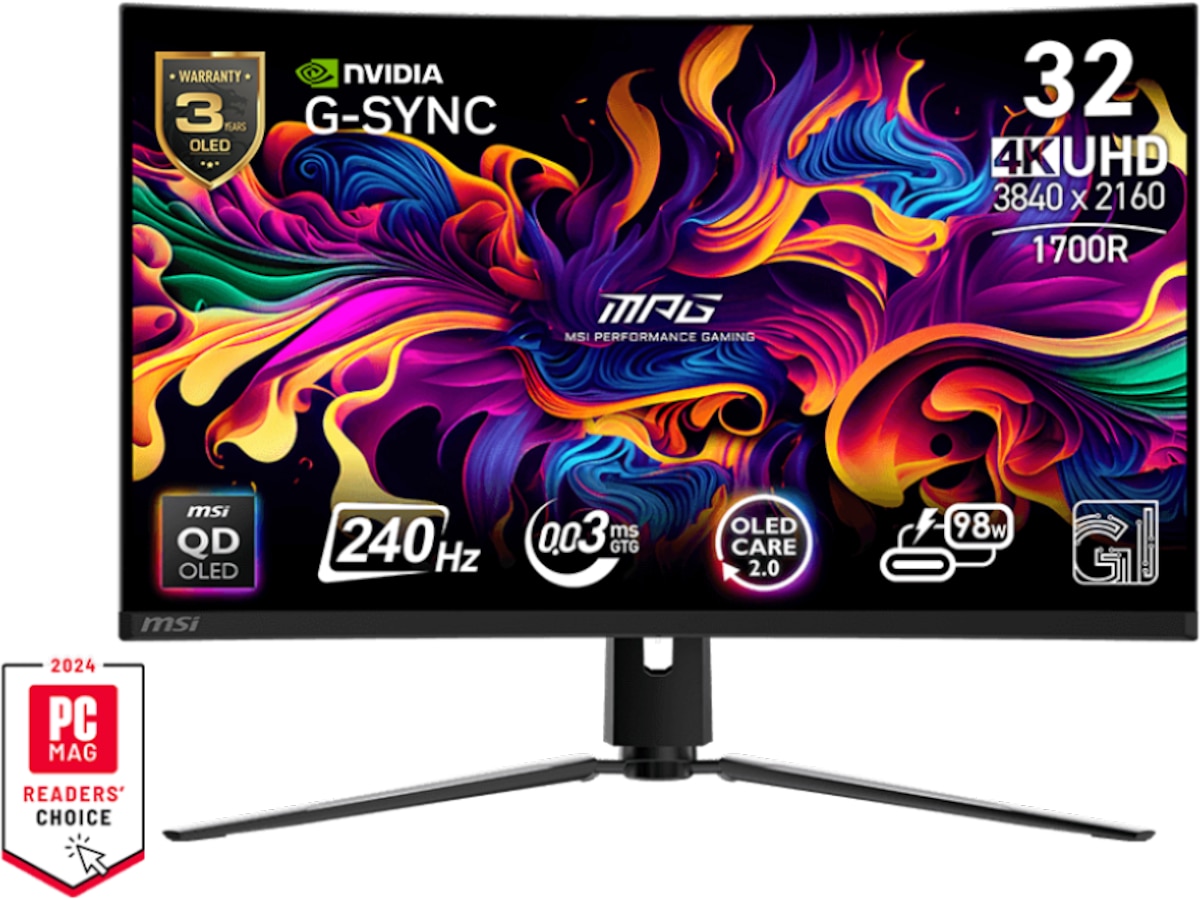 MSI 32" 4K curved gamingskjerm 321CURX Skjermer
