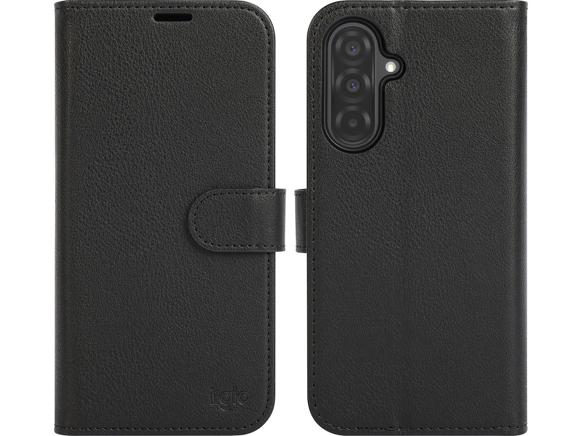 iiglo Galaxy A36 2-i-1 Lommebokdeksel (sort) Deksel til mobiltelefon