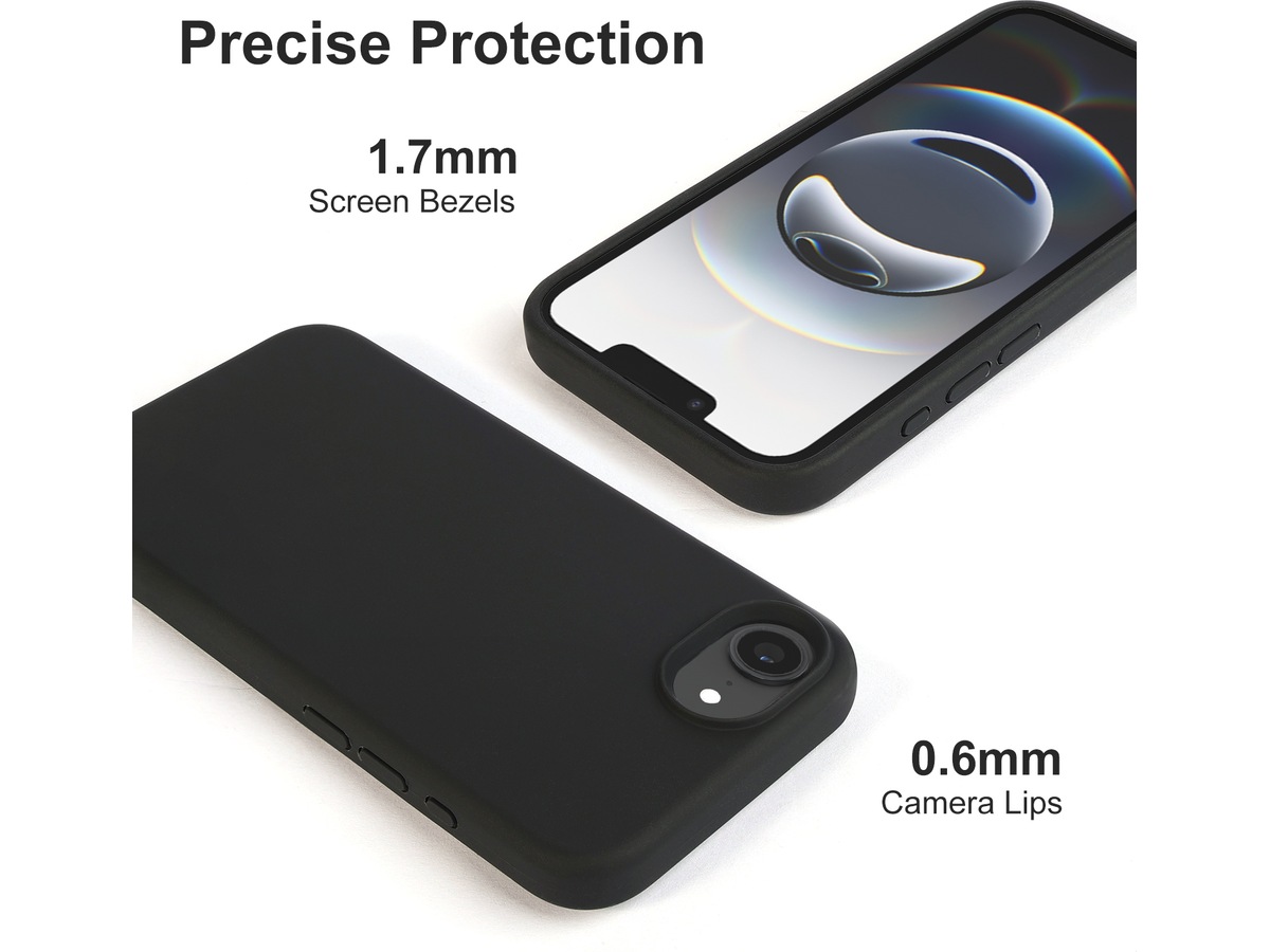 iiglo iPhone 17e / 16e Magnetic deksel (sort) Deksel til mobiltelefon