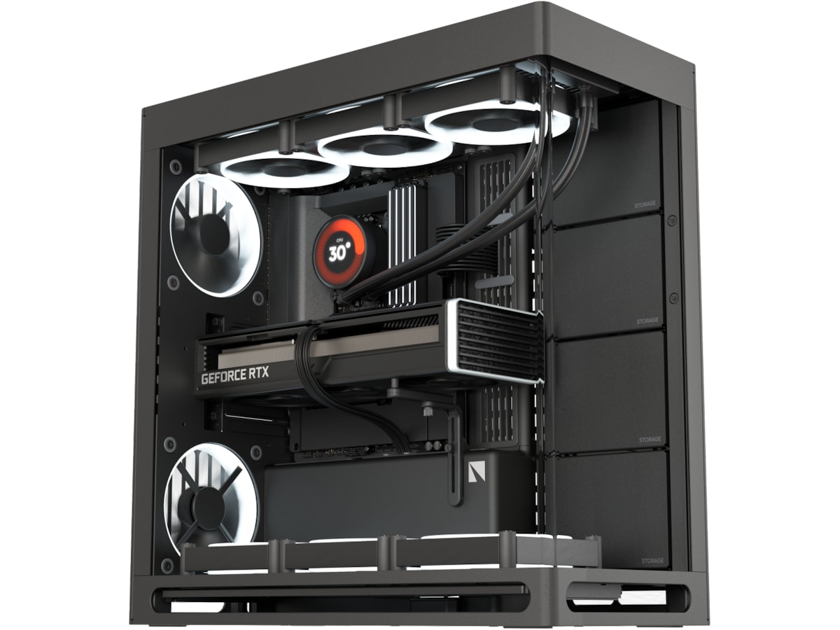 HAVN HS 420 Mid Tower (sort) Midi tower