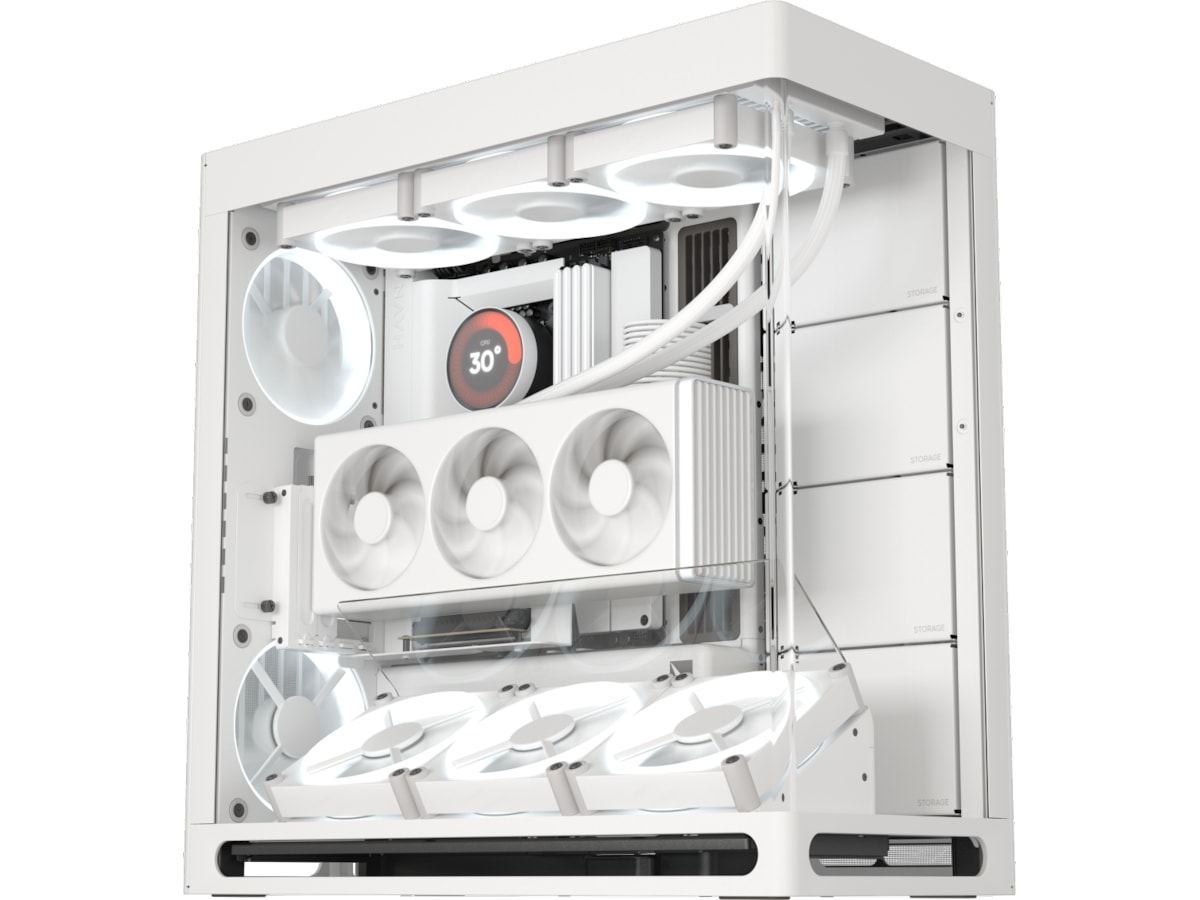 HAVN HS 420 VGPU Mid Tower (hvit) Midi tower