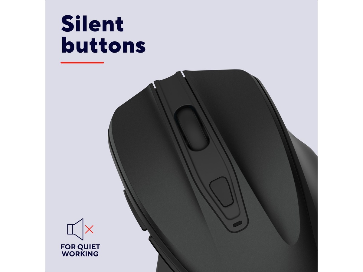 Trust Nito Silent trådløs mus (sort) Mus