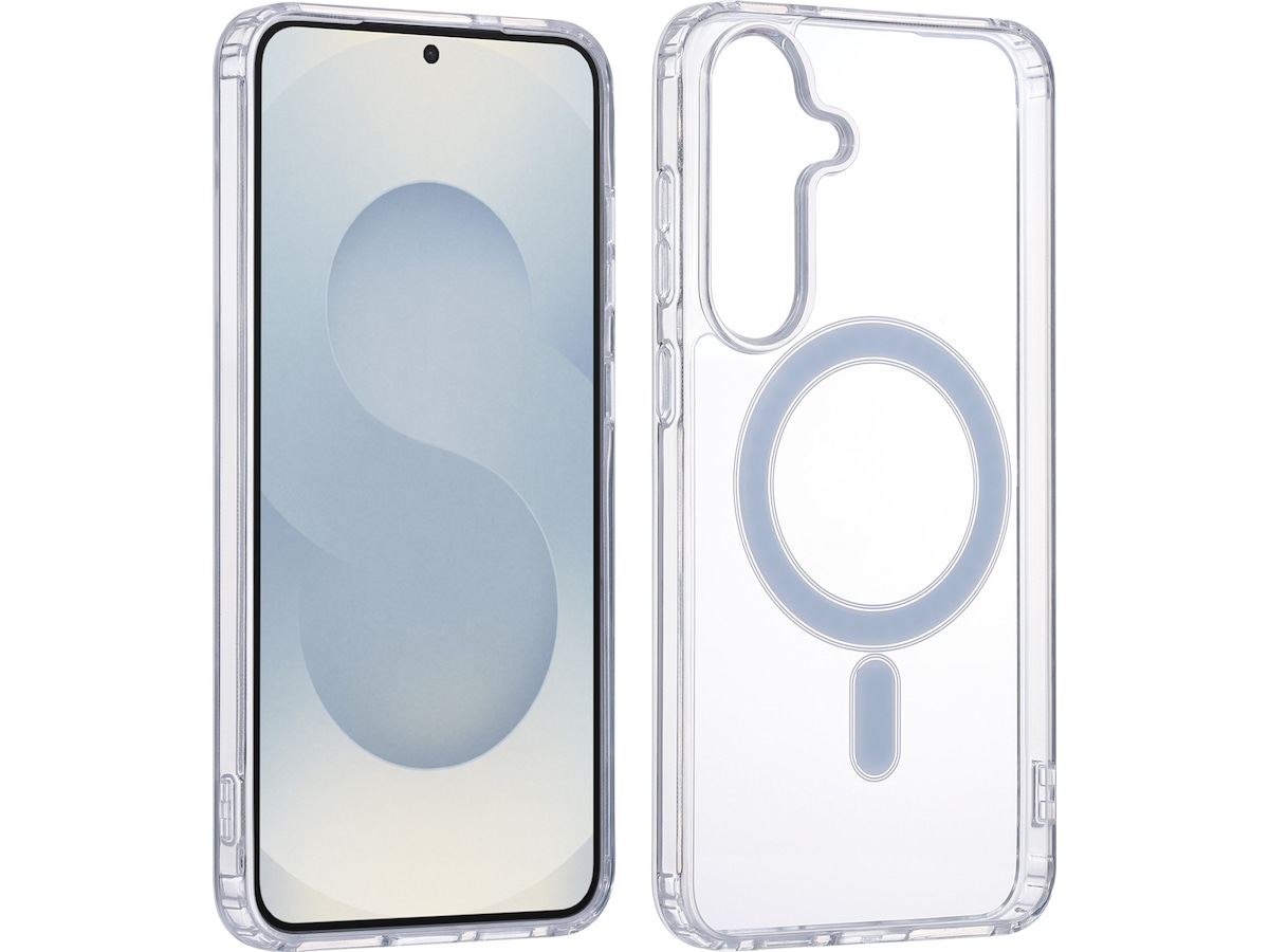 iiglo Galaxy S25+ Magnetic Silikondeksel (gjennomsiktig) Deksel til mobiltelefon