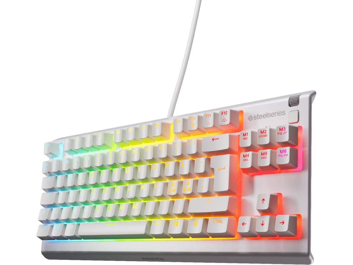 SteelSeries Apex 3 TKL gamingtastatur (hvit)