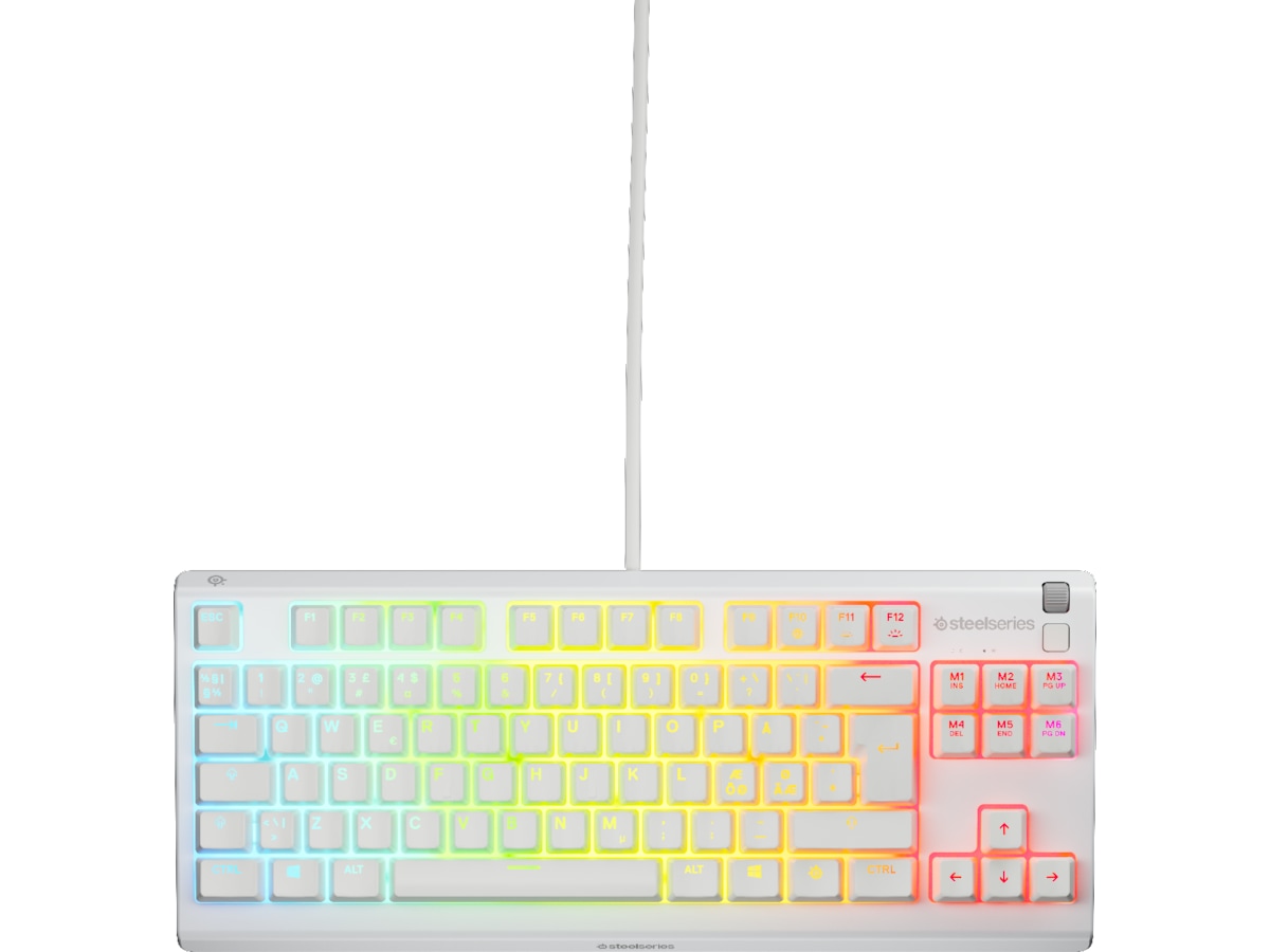 SteelSeries Apex 3 TKL gamingtastatur (hvit) Gamingtastatur