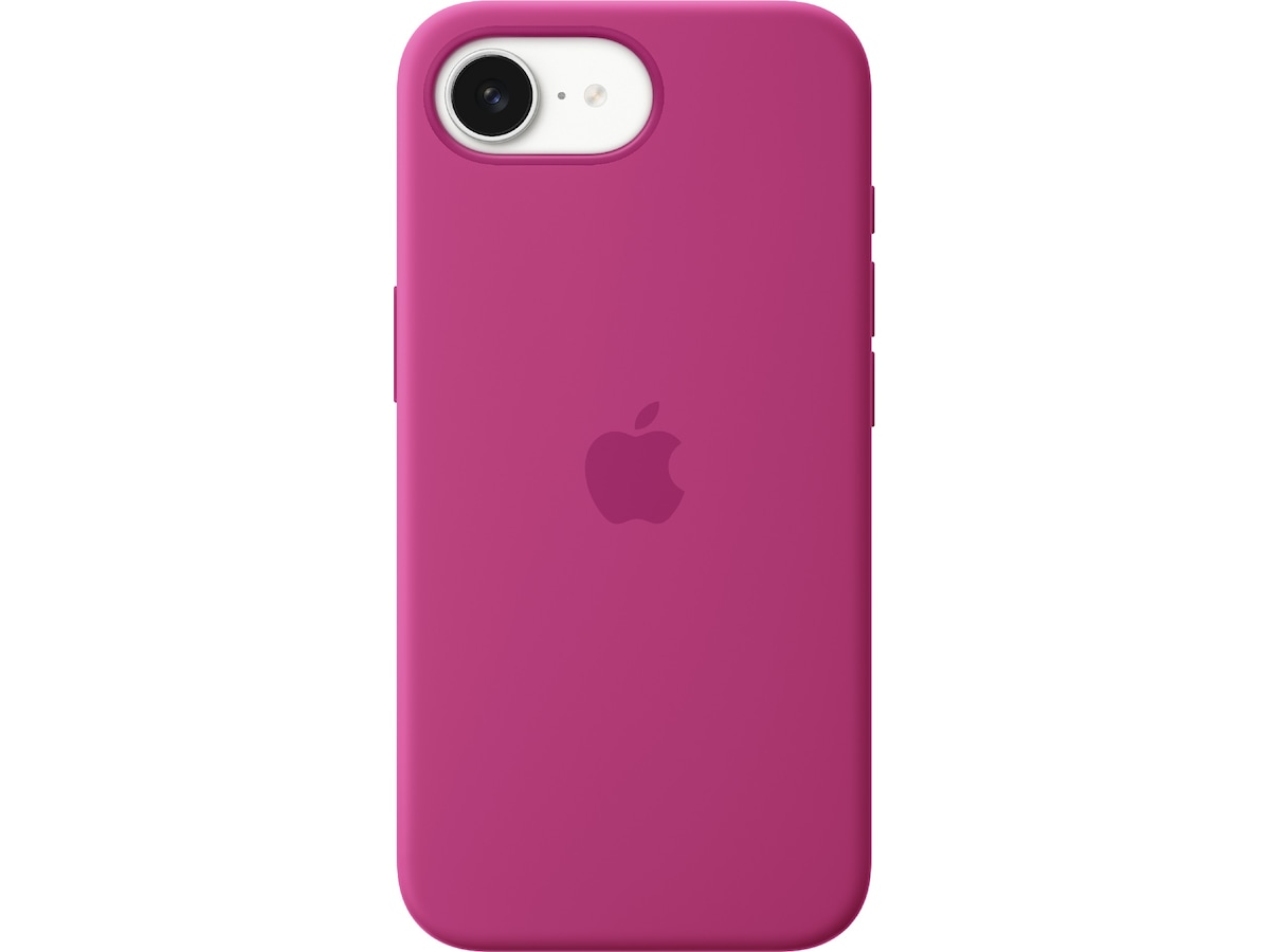 iPhone 16e Silikondeksel (fuksia) Deksel til mobiltelefon