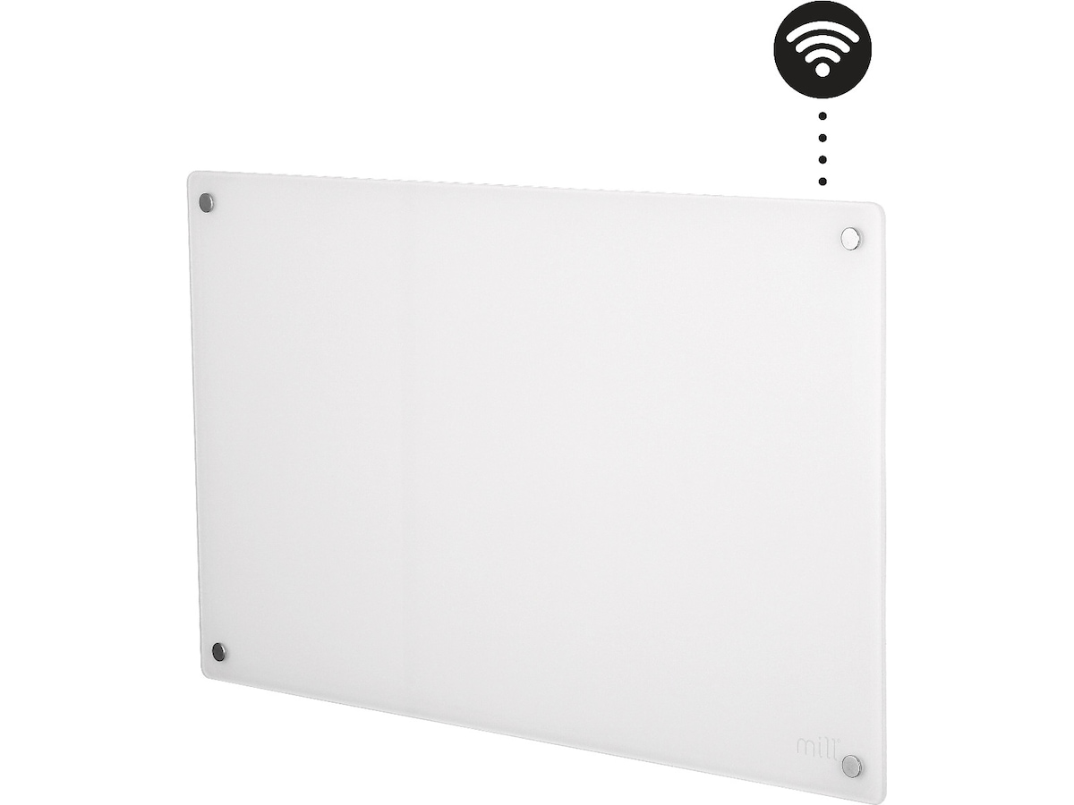 Mill Glass Smart WiFi Gen 4 panelovn 700W (hvit) Panelovner