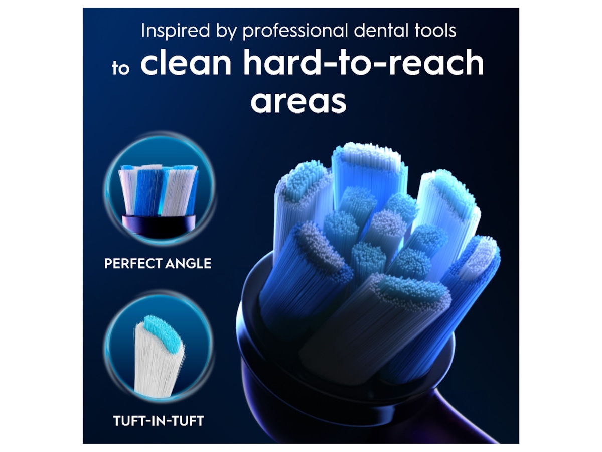 Oral-B iO Ultimate Clean Børstehoder 6 stk (sort) Tannbørstehoder