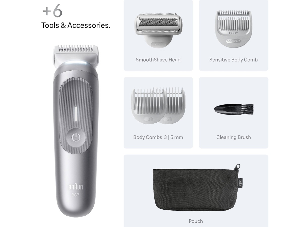 Braun Series 7 Kroppstrimmer (grå) Barbermaskiner